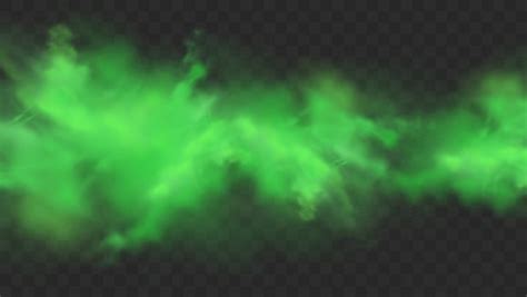 Premium Vector Green Smoke Isolated On Transparent Background