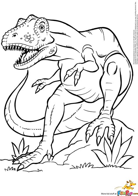 Dinosaurs coloring pages for children. Hungry T-Rex $0.00 | Coloring pages, Dinosaur coloring ...