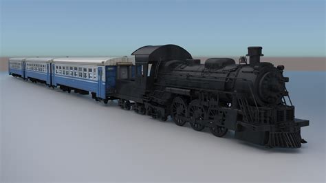 3d Locomotive Wagons Model Turbosquid 1597846
