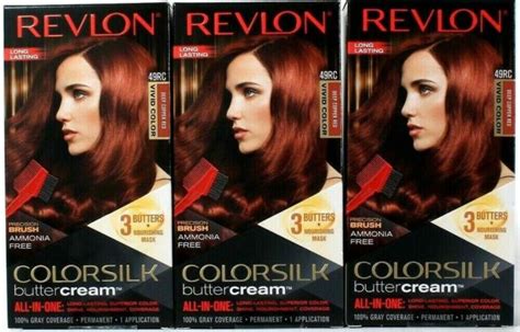 2 Revlon Colorsilk Intense Copper 59cc Hair Color Buttercream For Sale
