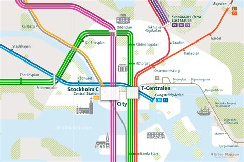 Stockholm Rail Map Find Yourself Even Offline