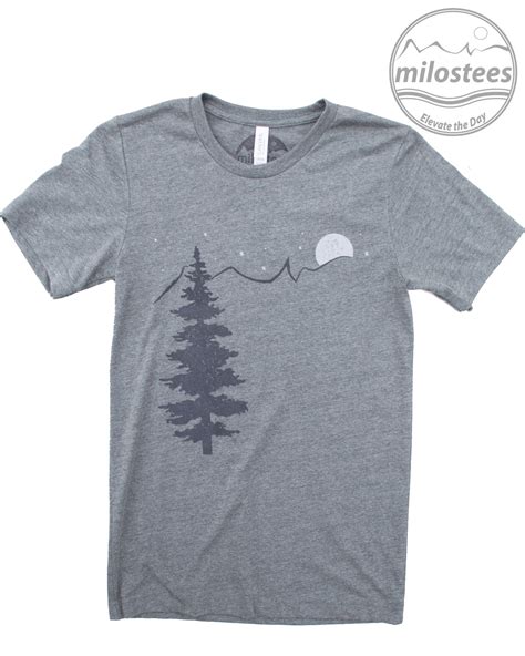 Mountain tshirt, wanderlust in soft grey apparel by Bella + Canvas in a ...
