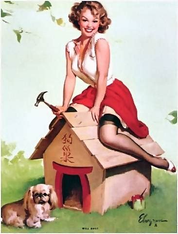 Gil Elvgren Famoso Artista Pin Up Glamour Y Chicas Fatales Vintage