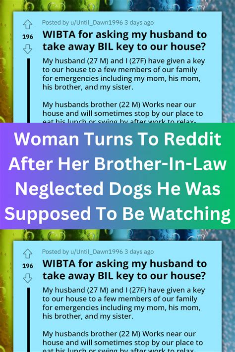 Woman Turns To Reddit After Her Brother In Law Neglected Dogs He Was