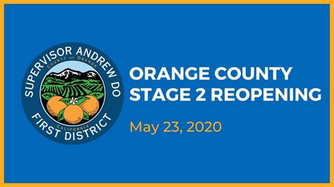 Orange County Stage 2 Reopening May 23 2020 Youtube