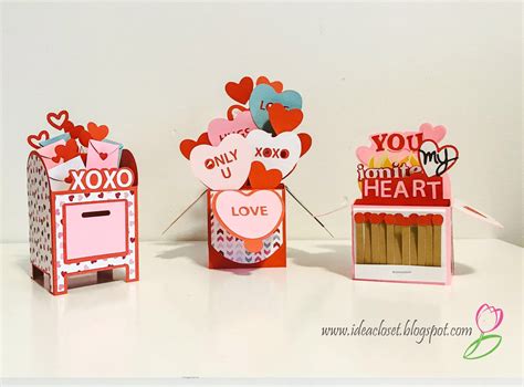 Valentine Box Cards From SVG Cuts | Idea Closet