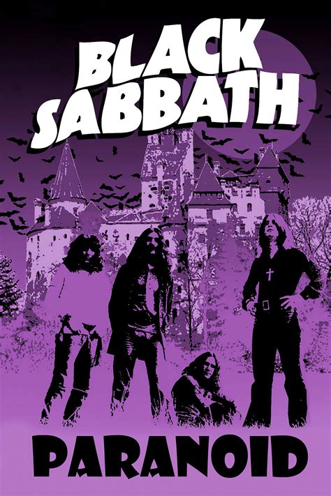 Black Sabbath Paranoid Rock Poster Reproduction Etsy In 2021 Rock