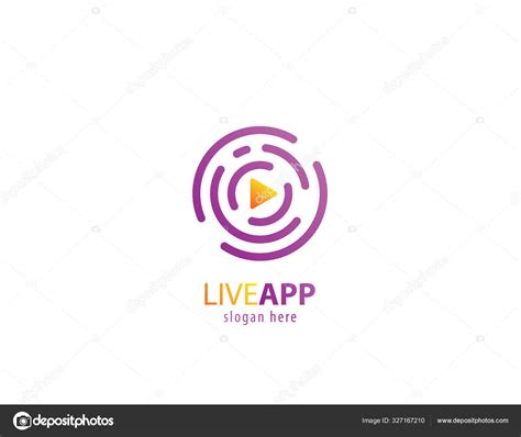 Live App Video Logo — Stock Vector © Meddesigner 327167210