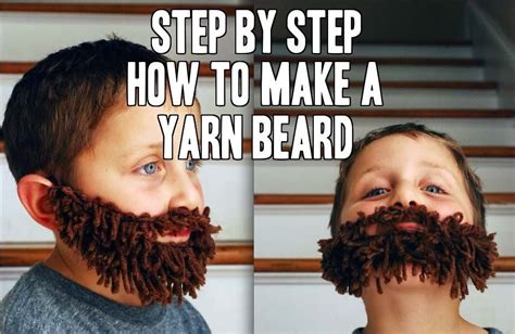 Yarn Beard 10 Easy Steps On How To Make It Diy Tutorial Yarn Beard