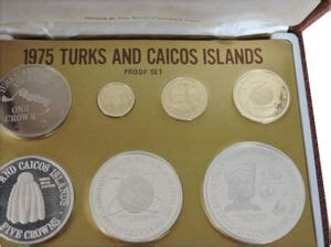 Coin Various Crowns Proof Set 1975 Age Of Exploration Turks And