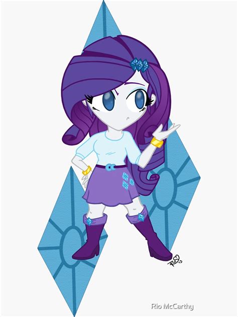 Mlp Chibi Rarity Shines Sticker For Sale By Riomccarthy Redbubble