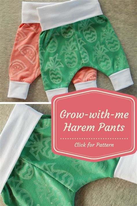 Grow With Me Baby Harem Pants Pattern For Pennies And Tutorial Sew