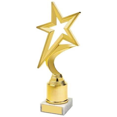 Star Trophy Gilt 225cms Star Trophies From Onlinetrophies