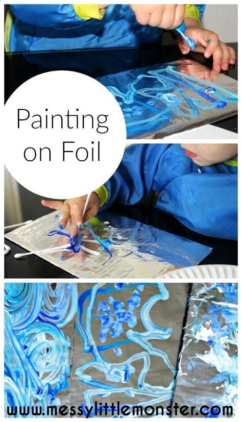 Painting On Foil Is A Simple Process Art Idea For Kids Inspired By Van