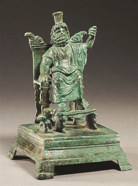 Serapis Zeus Enthroned Bronze Pierre Berge And Associes Flickr