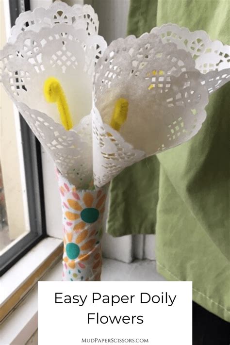 Paper Doily Flowers Mud Paper Scissors