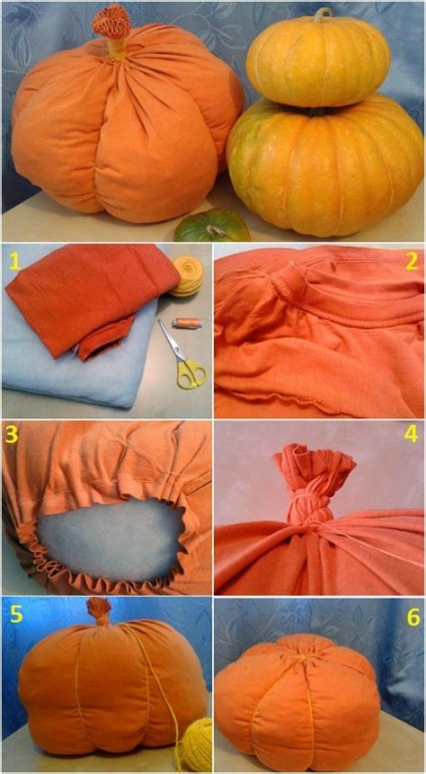 How To Make A Stuffed Fabric Pumpkin Out Of Scraps 19 Ideas Fabric