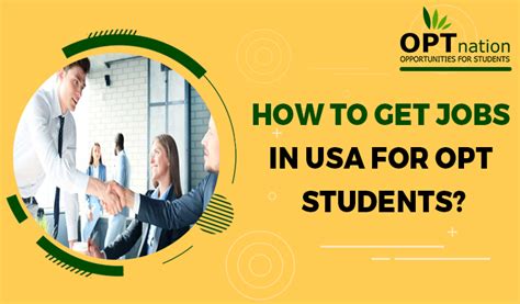 How To Get Jobs In Usa For Opt Students