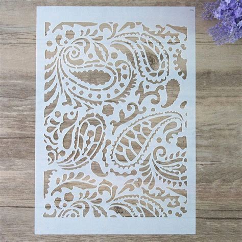 Pin On Paisley Stencils For Diy Decor