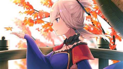 Download 1920x1080 Wallpaper Hot Anime Girl Fate Series Musashi