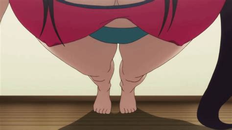 Takami Akio Amaya Haruko Maken Ki Animated Animated  1girl All Fours Barefoot Body