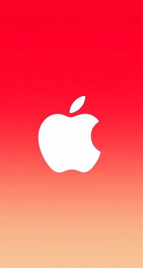 Download Apple Logo Orange Gradient Original Iphone 4 Wallpaper