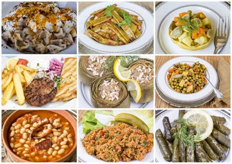 Traditional Delicious Different Turkish Foods Collage Rich Menu Stock