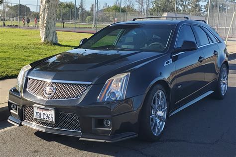 One-owner 13k-mile 2013 cadillac cts-v wagon for sale on bat auctions