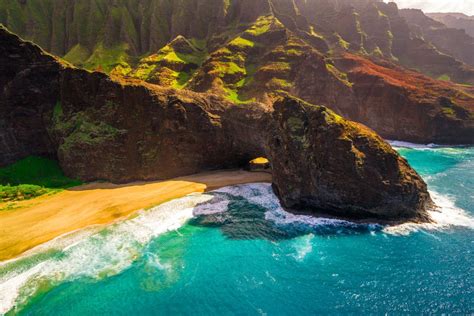 A Birds Eye View Of The Famous Napali Coast Of Kauai