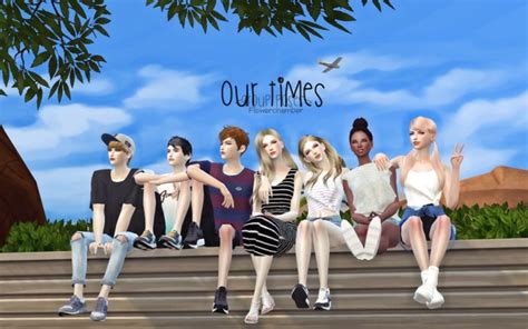 Gp Our Times 7 Poses At Flower Chamber Sims 4 Updates