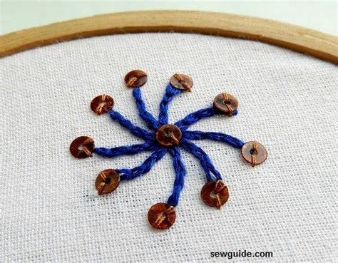 10 easy to do Bead Embroidery Flower motifs - Sew Guide | Bead