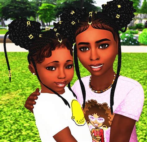 Ebonix Ashanti Toddler Hair Sims 4 Sims 4 Black Hair Sims 4 Children