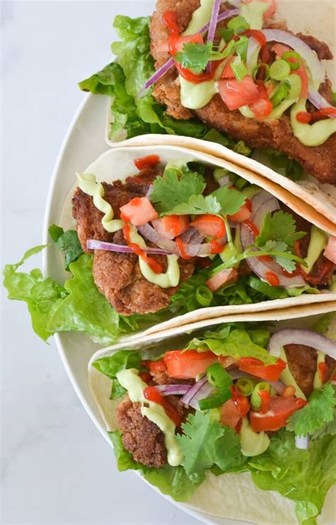 For the recipes here, olive oil and avocado oil can be used interchangeably. Healthy Chicken Tacos with Avocado Sauce | The Cooking ...