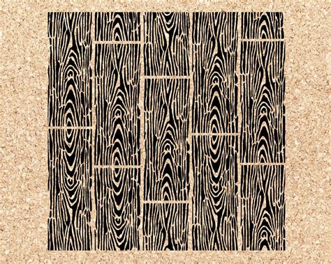 Wood Grain Flooring Stencil Svg File Digital Download Etsy