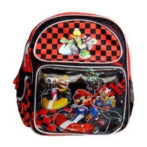 Small Backpack Nintendo Super Mario Kart Wii Racing Toddler School