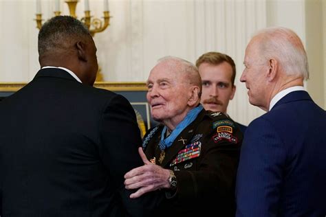 Biden Bestows Medal Of Honor On Korean War Veteran