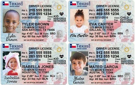 Texas Kid Driver License For Children Under 12 1 Cute Pooch
