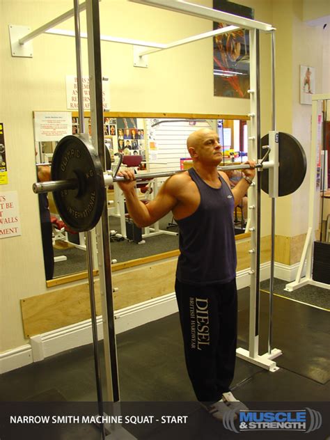 Narrow Smith Machine Squat Video Exercise Guide And Tips