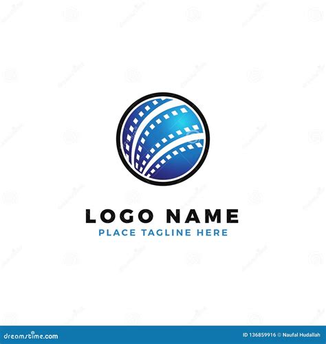 World Film Strip Logo Design Global International Cinematography