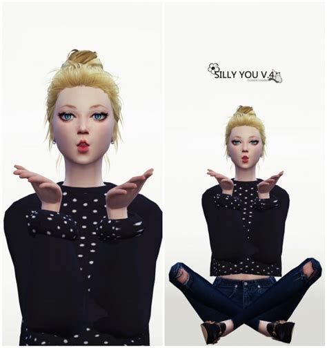 Flower Chamber Silly You V4 9 Poses Set • Sims 4 Downloads