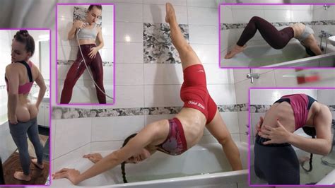Wet Gymnastics Wet Leggings Lululemon Nike Pro Wet Clothes Shower