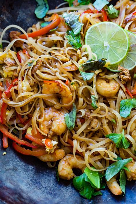 Biang biang noodles show you the power of simplicity. One Pan Simple Asian Shrimp Noodles - Oh Sweet Basil