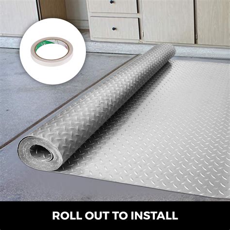Bodenschutzmatte gummi in verschiedenen größen. PVC Bodenbelag Antirutschmatte 5,2x1,1M Wasserdicht Garage ...