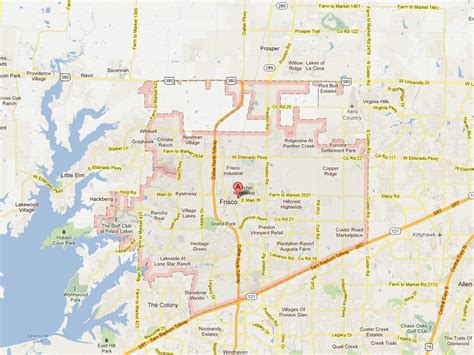 Frisco Texas Map