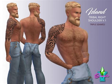 The Sims Resource Simmiev Island Shoulder Ta2 V1 Sims 4 Collections