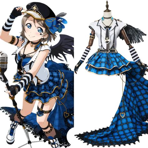 Love Live Lovelive Cosplay Sunshine Watanabe Bouquet Punk Rock Cosplay Costume Outfit Adult