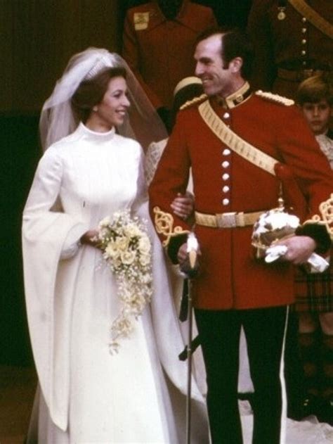 Princess anne marries for a second time, to commander timothy laurence on 12 december. one_1697 | Princess anne wedding, Royal wedding dress ...