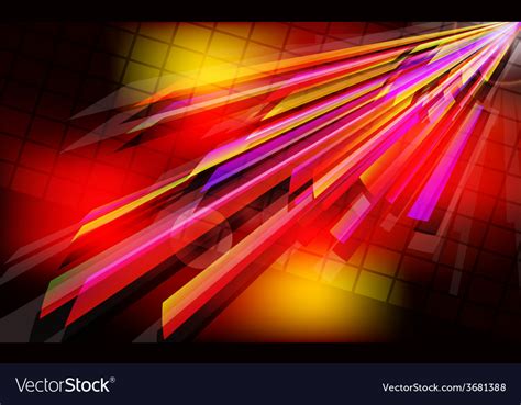 Abstract Techno Background With Light Effect Vector Image