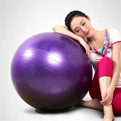 55cm Sports Yoga Ball Pvc Anti Explosion Yoga Balls Home Fitness Balance Fitball Exercise