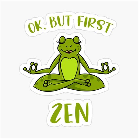 Meditation Yoga Zen Frog For Spiritual Animal Lovers By Yulidor